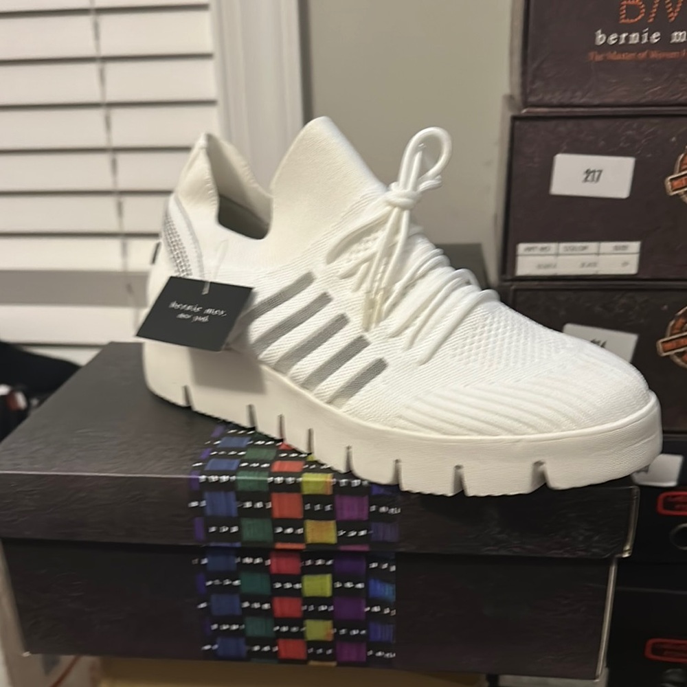 bernie mev. White FX Bernice Crystals Sneakers